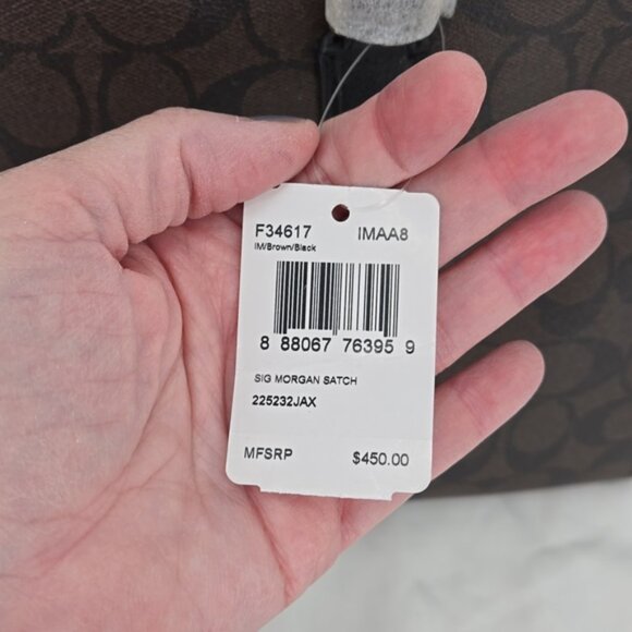 Coach Signature Morgan Smooth Leather Detailing F34617 - Picture 5 of 14